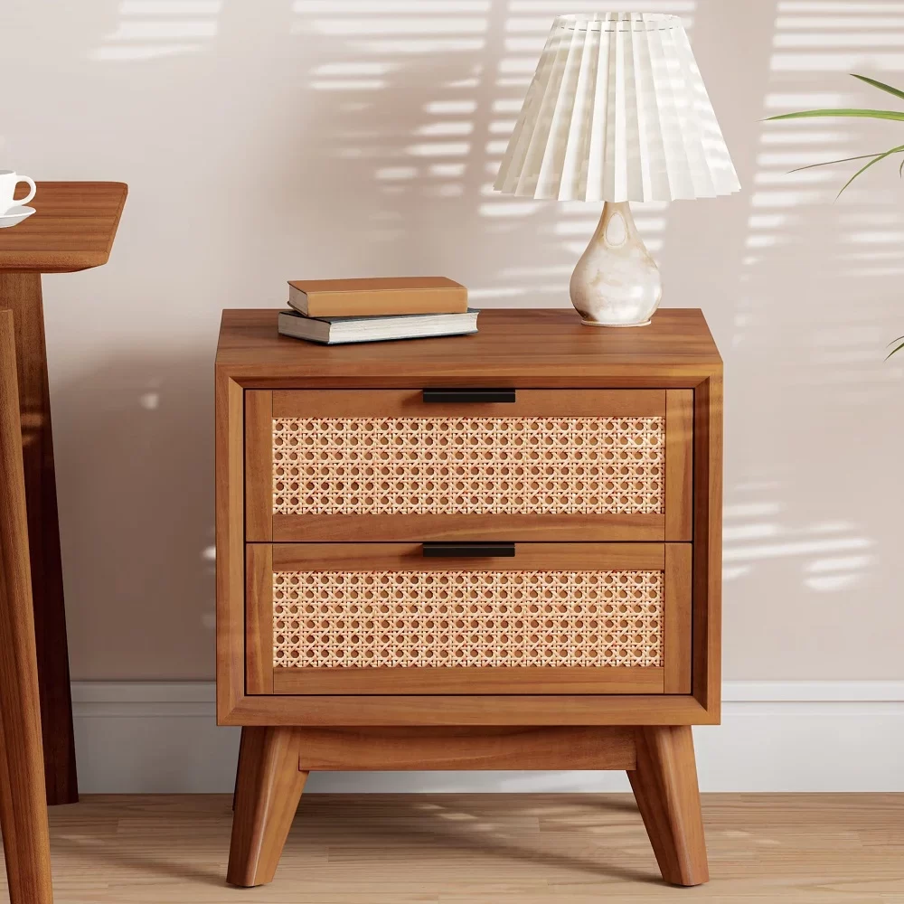 Oak Wood Nightstand 3