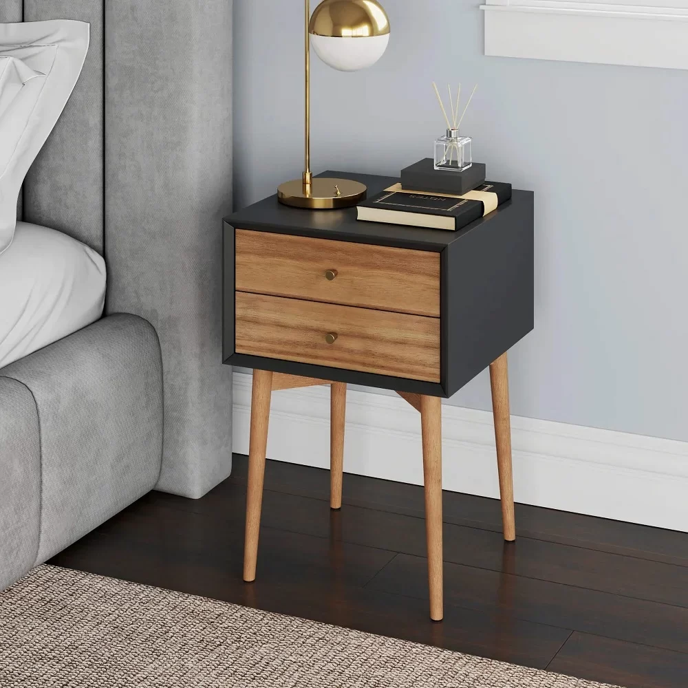 Oak Wood Nightstand 8