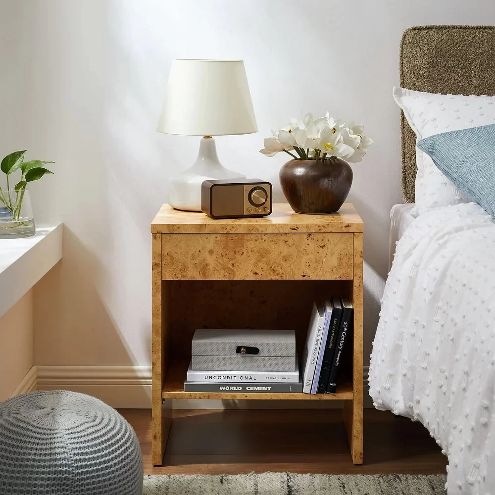 Oak Wood Nightstand 9
