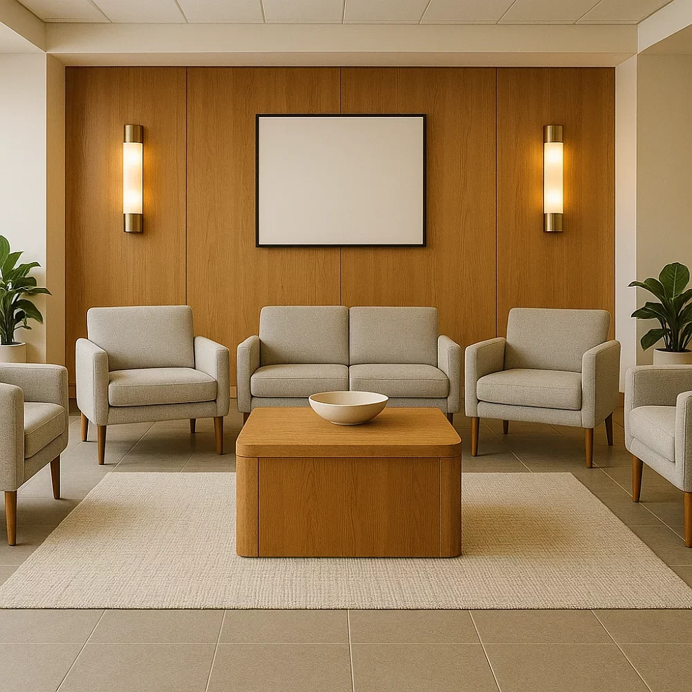 Oak Wood Ottoman [Commercial]