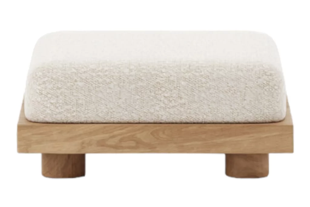 Oak Wood Ottoman