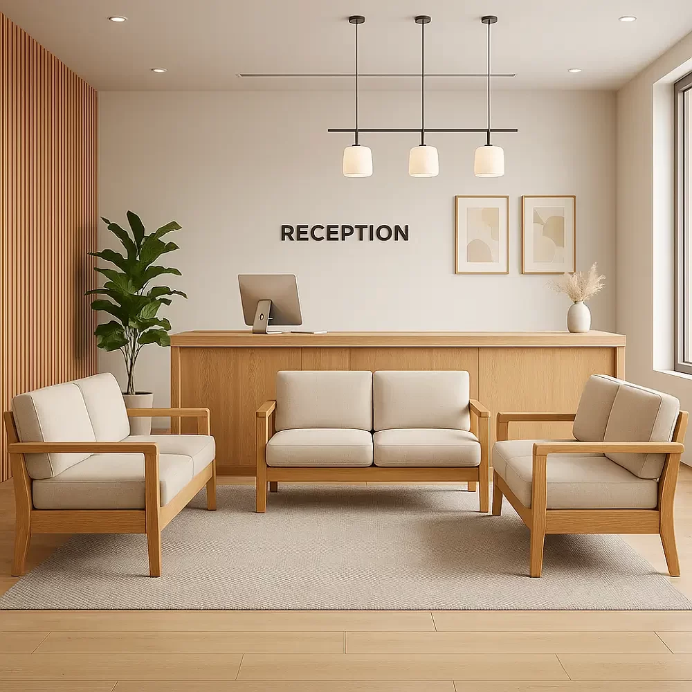 Oak Wood Sofa Commercial