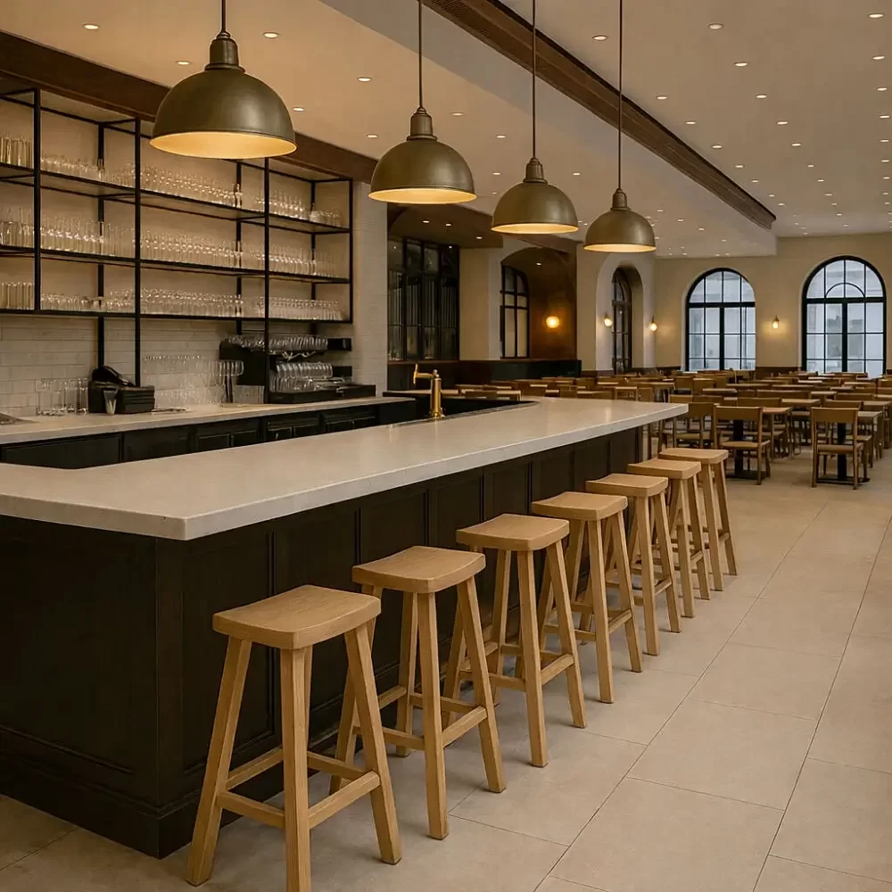 Oak Wood Stools Commercial