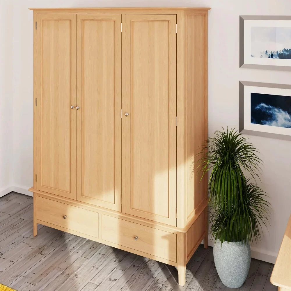 Oak Wood Wardrobe 6