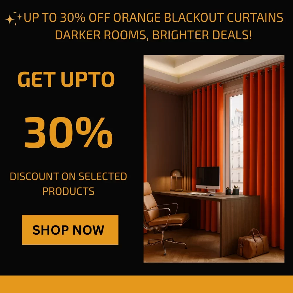 Orange Blackout Curtains