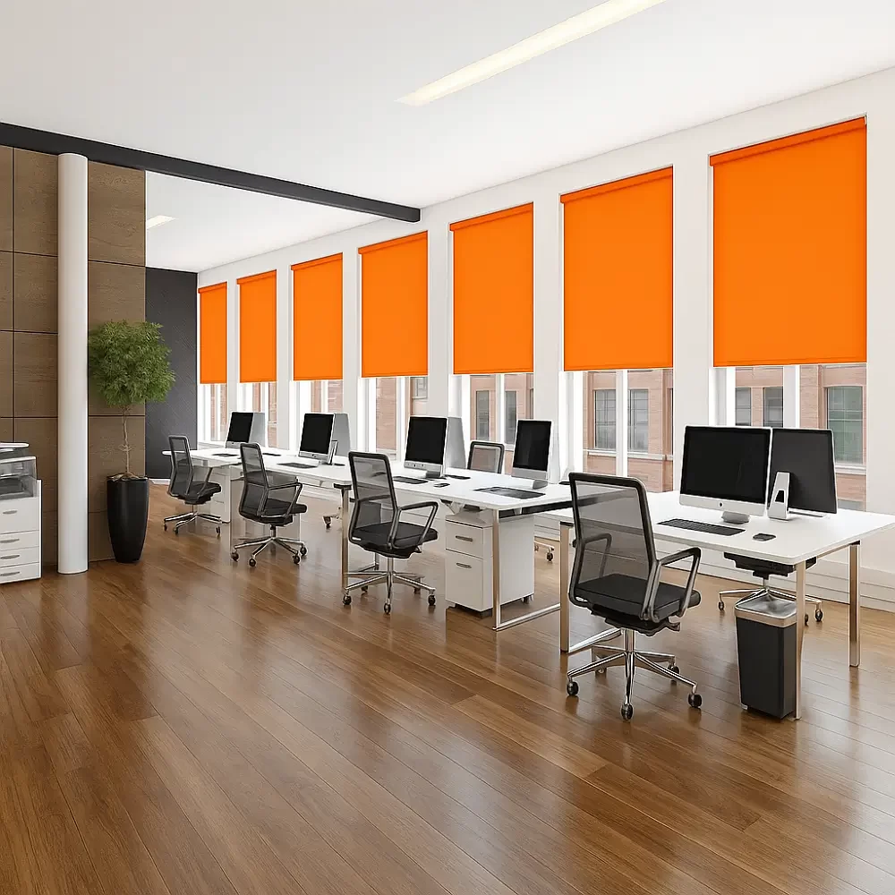 Orange Blinds for Commercial