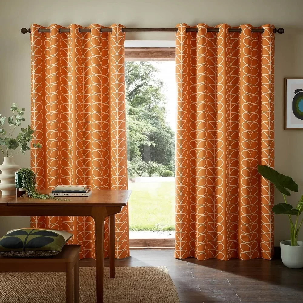 Orange Curtains