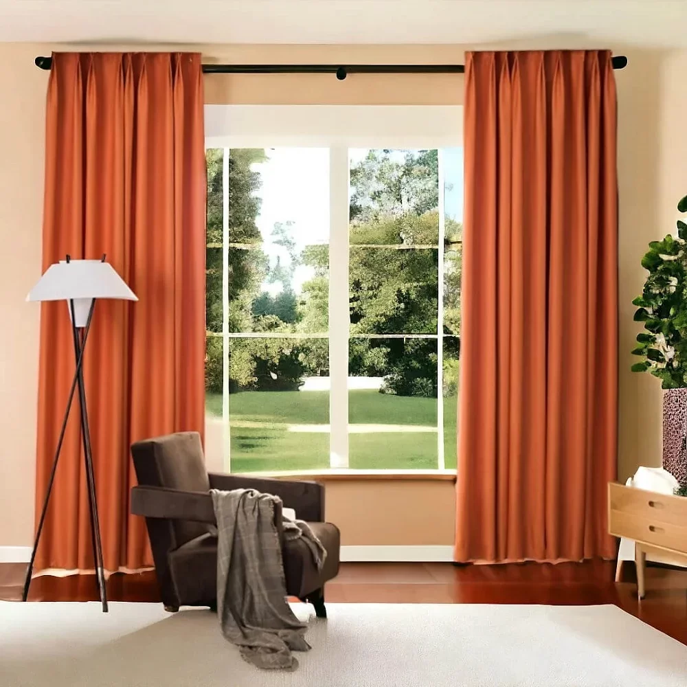 Orange Curtains