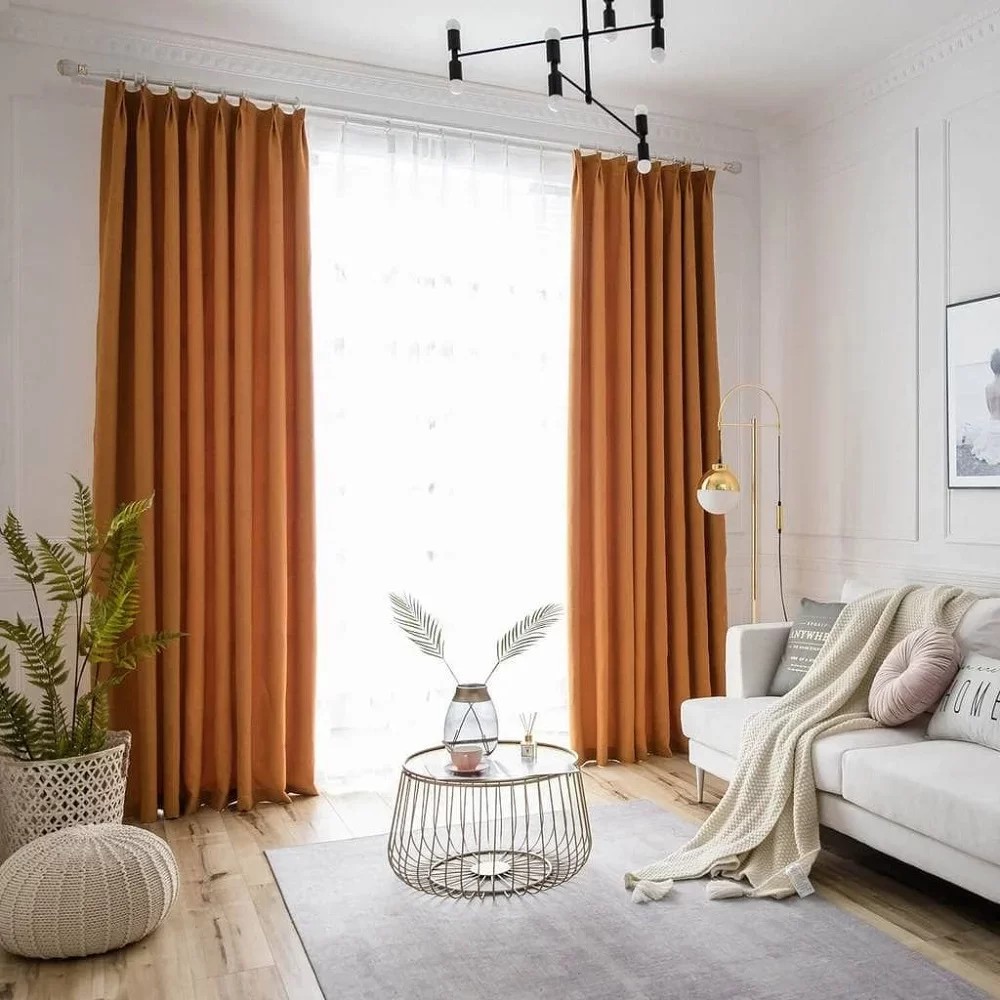 Orange Curtains