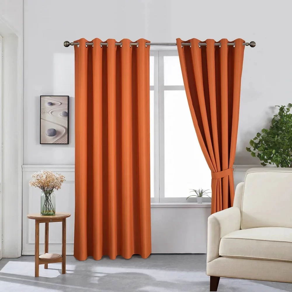 Orange Curtains