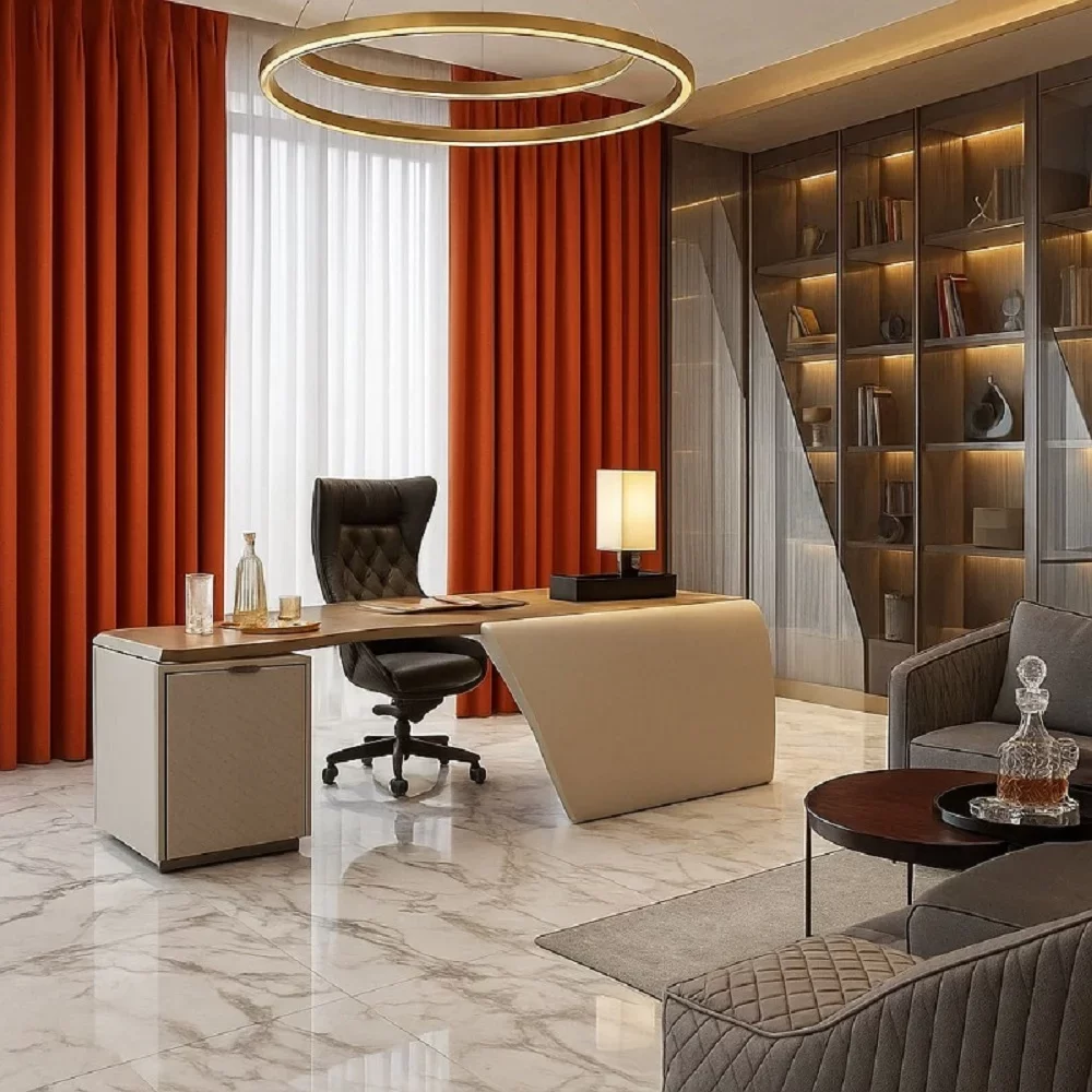 Orange Curtains for Commercial