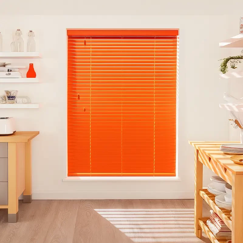 Orange Venetian Blinds