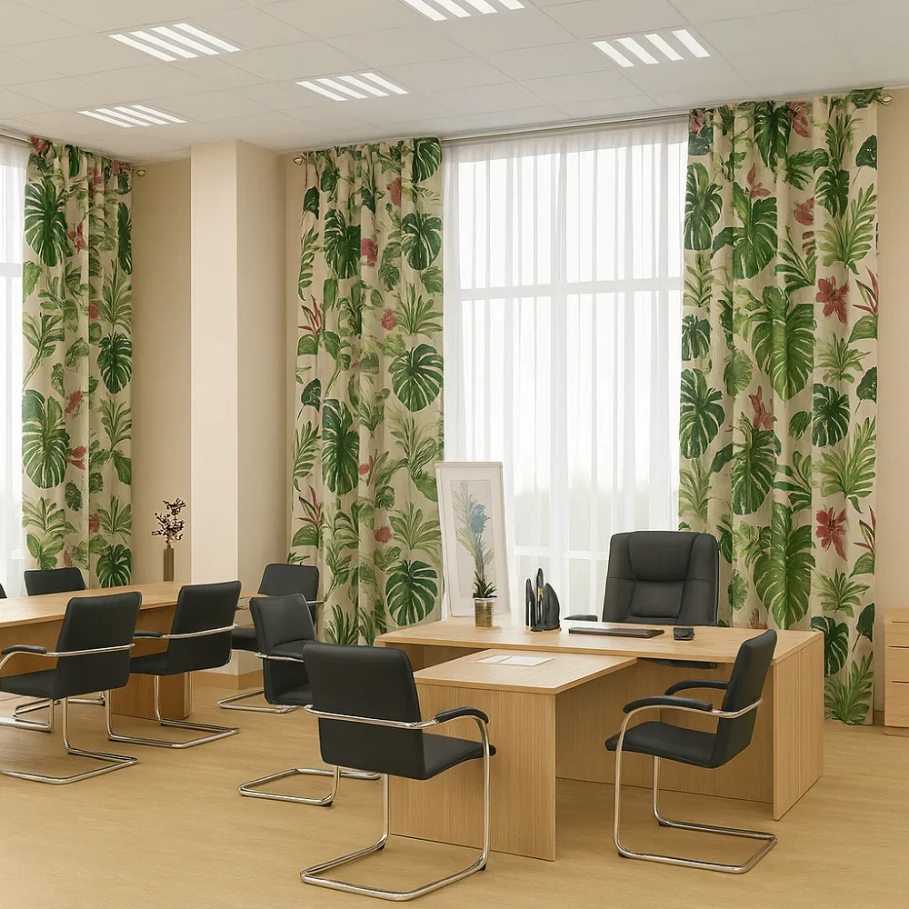 Patterned Blackout Curtains [Commercial]