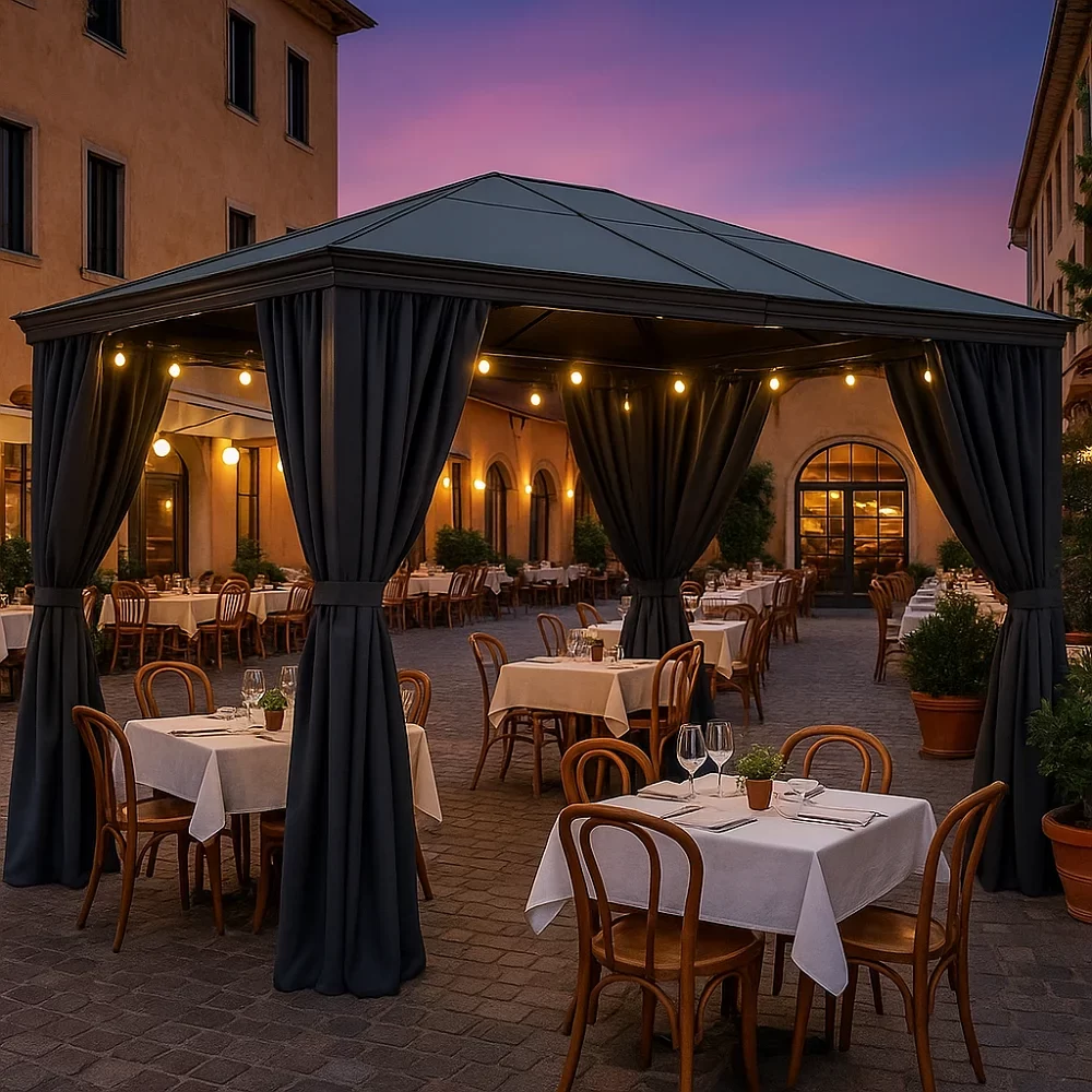 Pergola Curtains Commercial