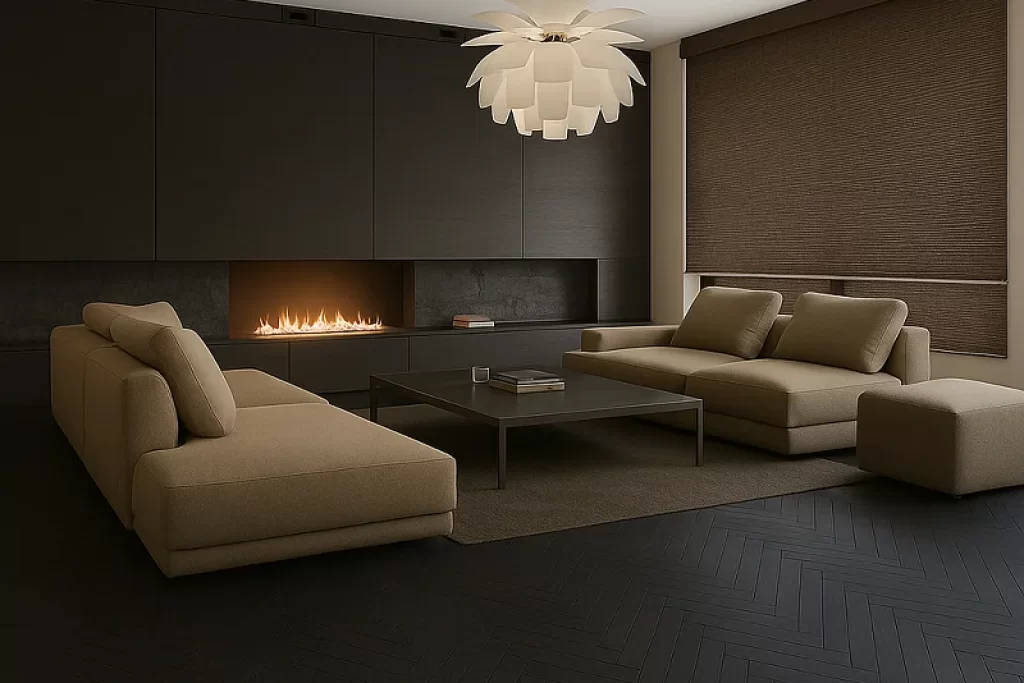 Roller Blinds in Living Room 2