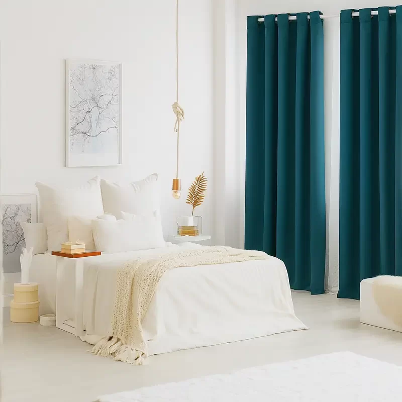 Solid Color Boho Blackout Curtains