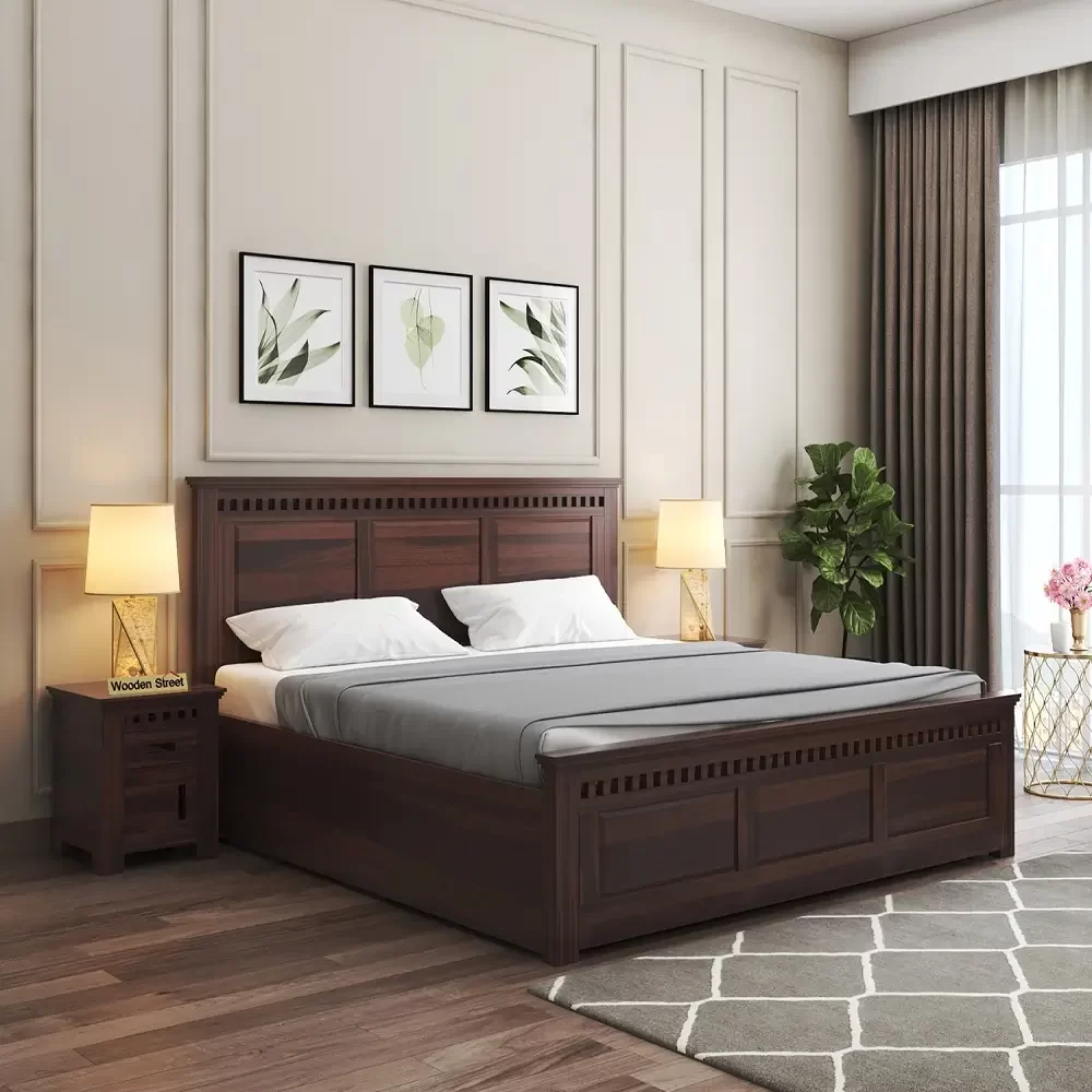 Solid Wood Bed