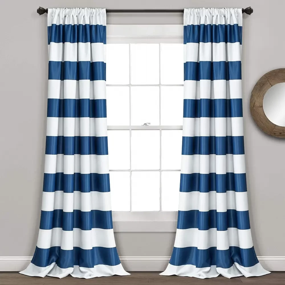 Striped Blackout Curtains