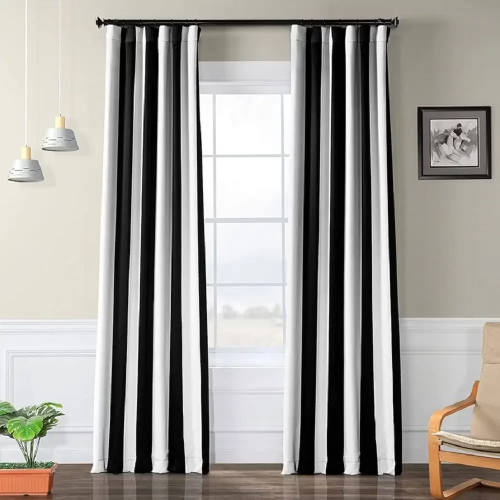 Striped Blackout Curtains