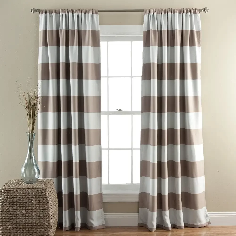 Striped Blackout Curtains