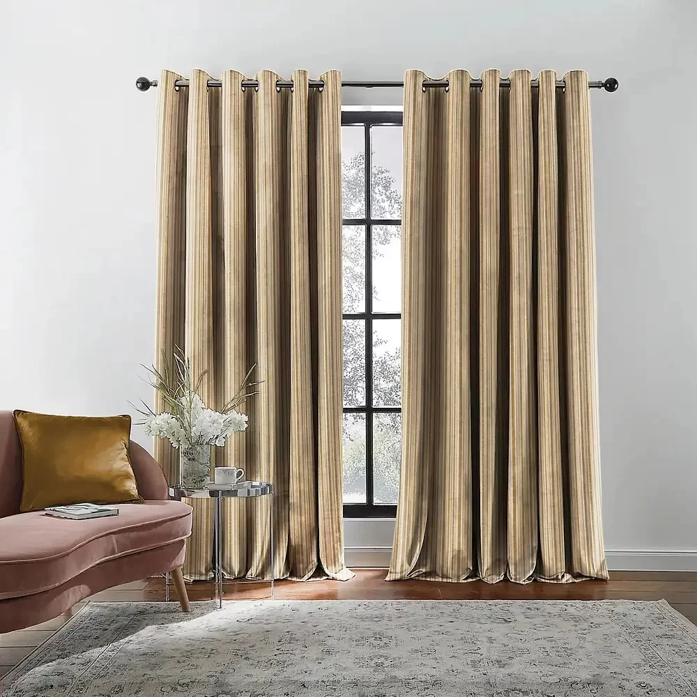 Striped Blackout Curtains