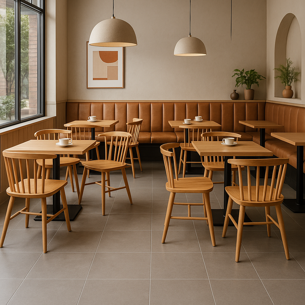 Teak Wood Chair for Commercial Spaces