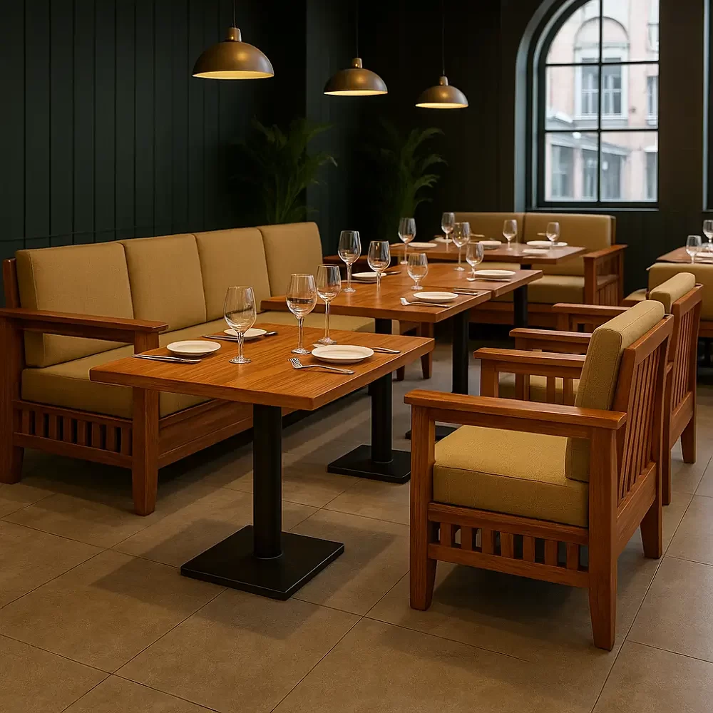 Teak Wood Sofa Commercial