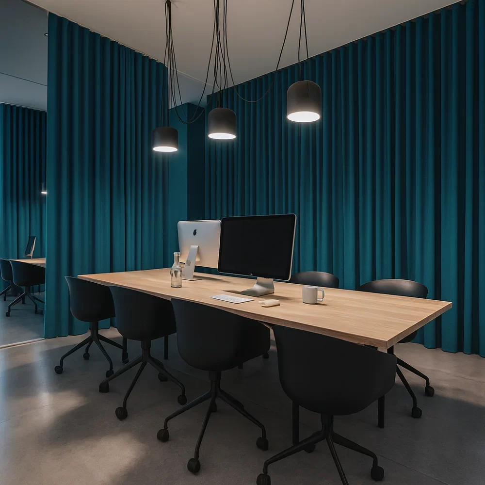 Teal Blackout Curtains Commercial