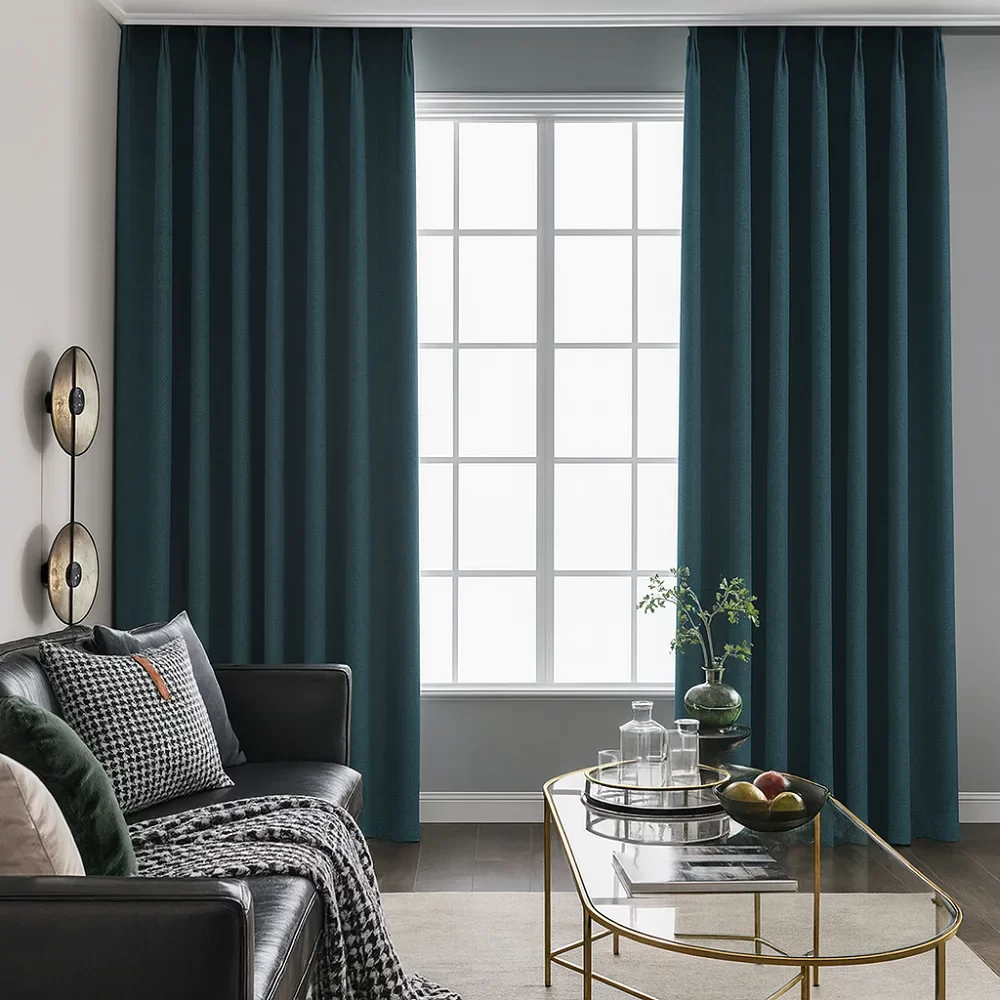 Teal Blackout Curtains Residential