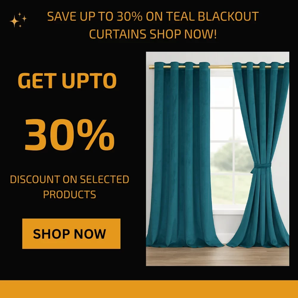 Teal Blackout Curtains