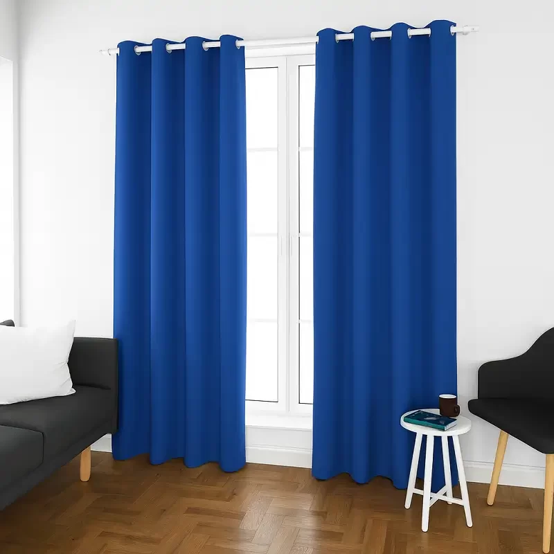 Thermal Blue Blackout Curtains