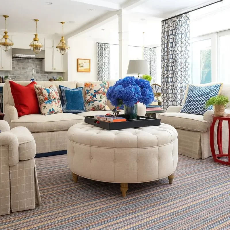 Tufted Round Ottoman