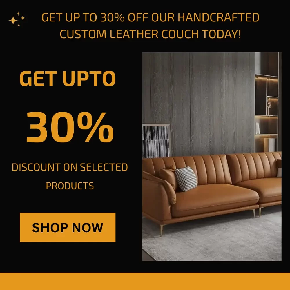 custom leather couch