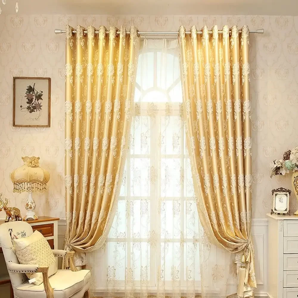 gold curtains 1