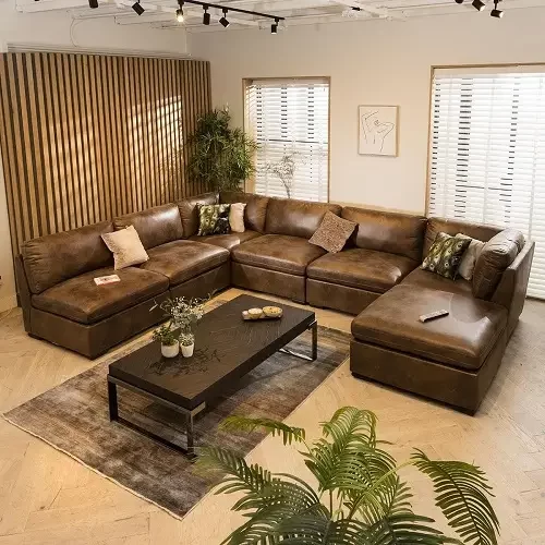 leather sofa set