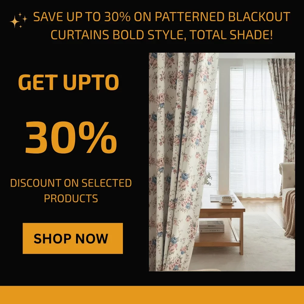 patterned blackout curtains