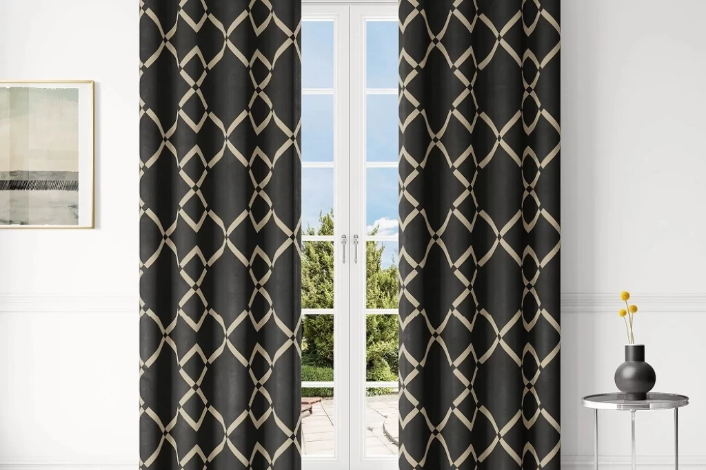 patterned blackout curtains
