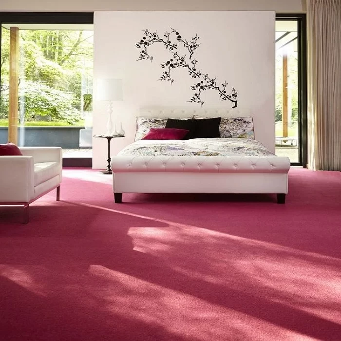 pink carpet bedroom