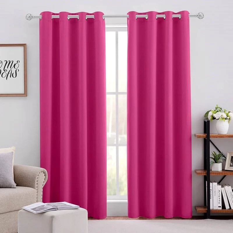 pink curtains s7